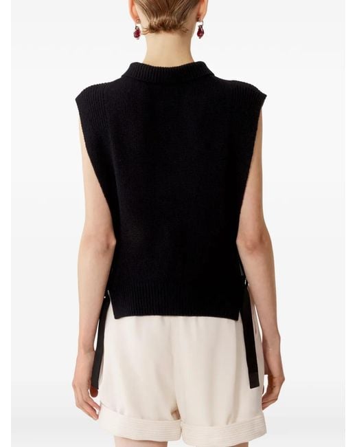 Lanvin Blue Side-Buckle Vest