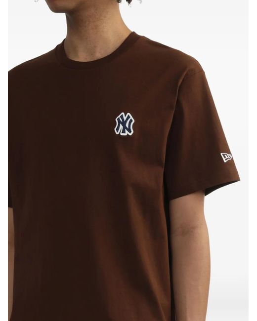 KTZ Brown Logo-Patch T-Shirt for men