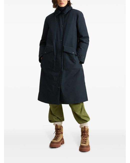 Woolrich Blue Oversize Cape