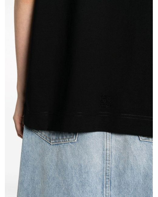 Givenchy Black Rhinestone-embellishment Cotton T-shirt
