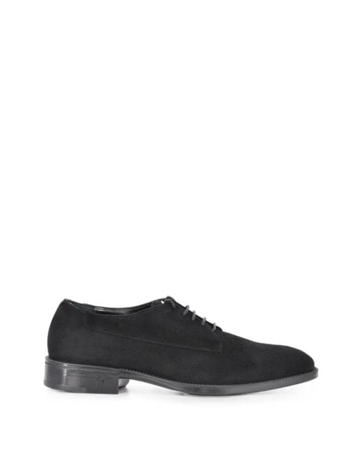 Giuseppe Zanotti Black Melithon Derby Shoes for men