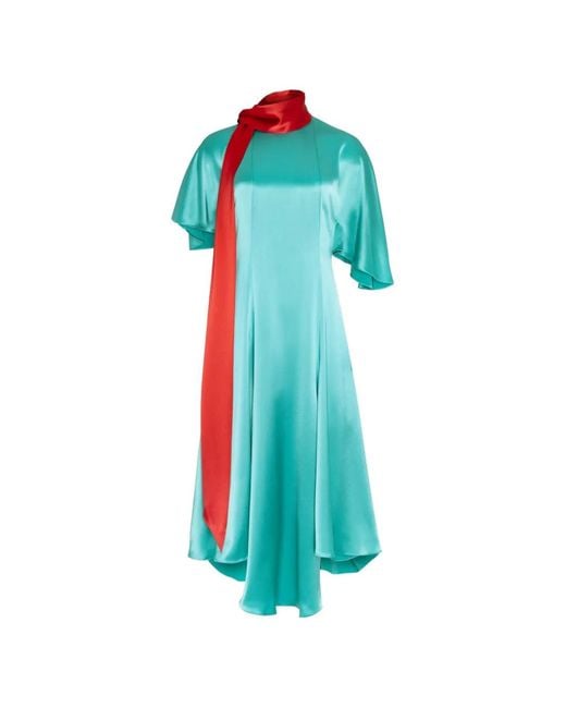 Roksanda Blue Wren Asymmetric Dress