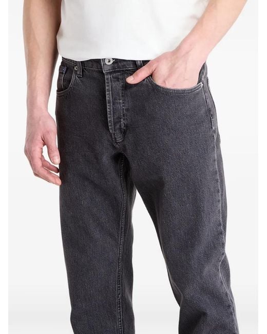 Karl Lagerfeld Blue Washed-Finish Jeans for men