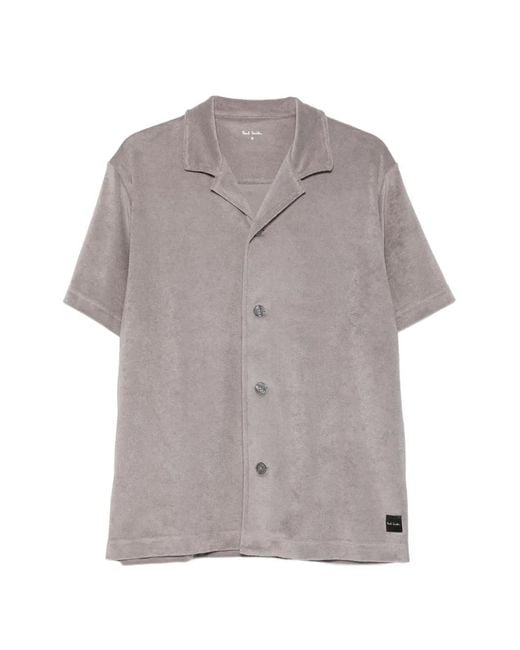 Paul Smith Gray Towelling Shirt for men