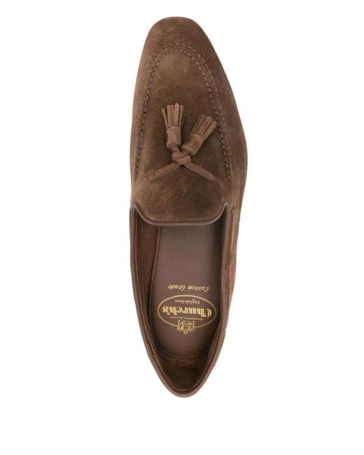 Church's Brown Suede Loafers for men