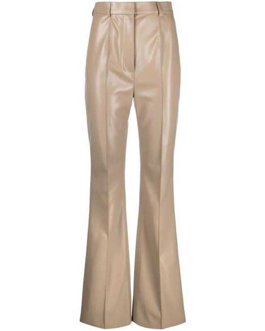Pantalon droit Leena à taille haute Nanushka en coloris Natural