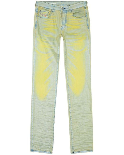 DIESEL Yellow 1989 D-Mine-S Straight-Leg-Jeans