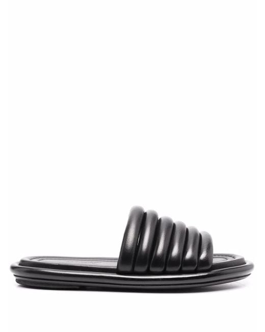 Marsèll Black Spalmata Tubular Sandals
