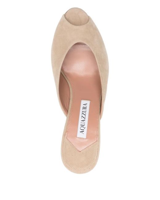 Aquazzura Pink Secret Peep-Toe Heel Sandals
