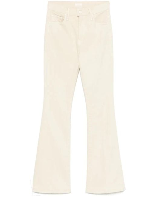 Jeans The Weekender Sneak di Mother in Natural