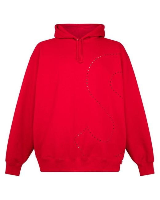 supreme sleeve logo hoodie