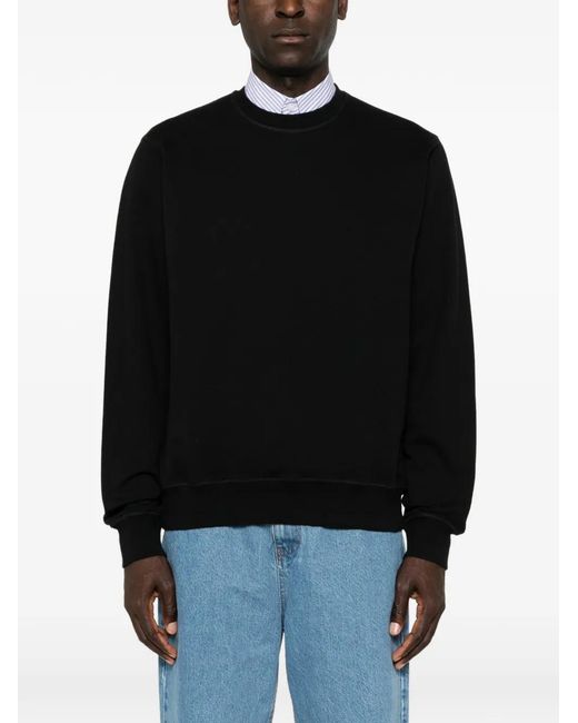 Arte' Black Graphic-Print Sweatshirt for men