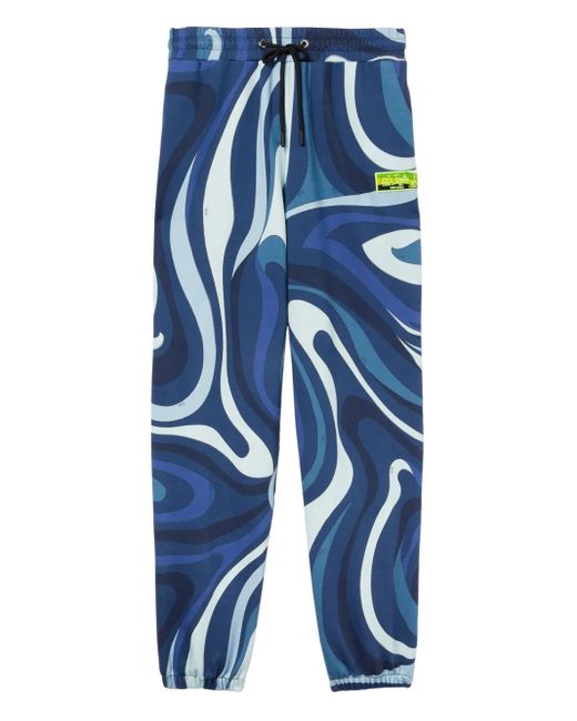 メンズ Emilio Pucci Marmo トラックパンツ Blue