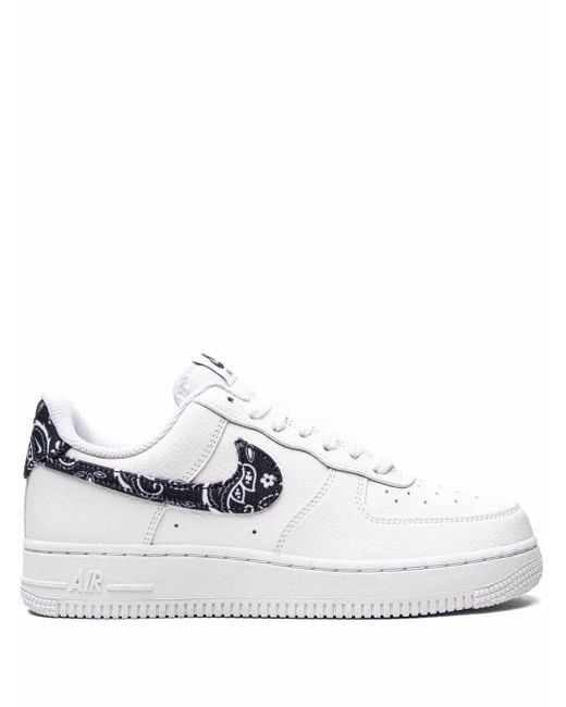 Nike White Air Force 1 Low '07 Paisley" Sneakers