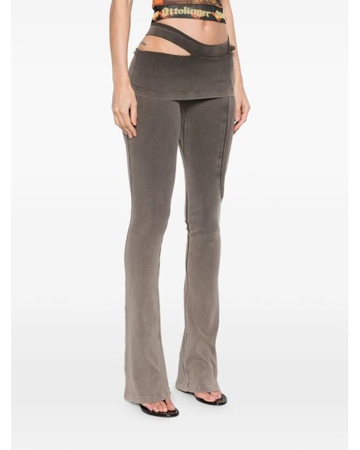 OTTOLINGER Gray Cutout Trousers
