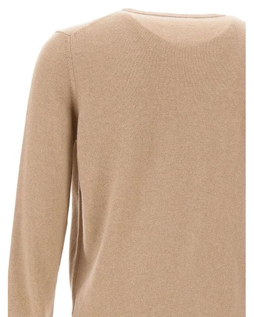Kangra White Long-Sleeved Crew Neck Sweater for men