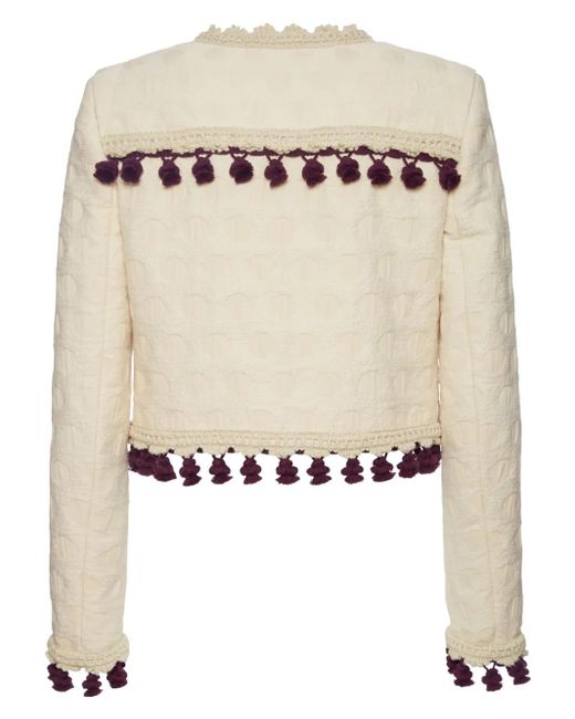 LaDoubleJ Natural Tasseled Bijoux Jacket