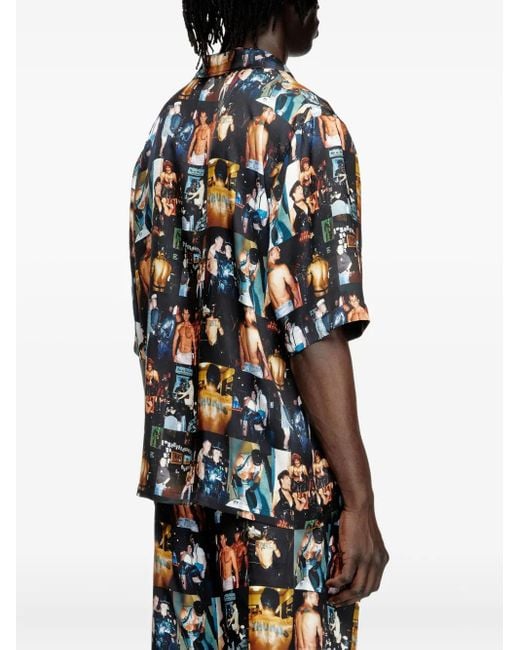 Camiseta con estampado gráfico de x Tom of Finland Foundation DIESEL de color Blue