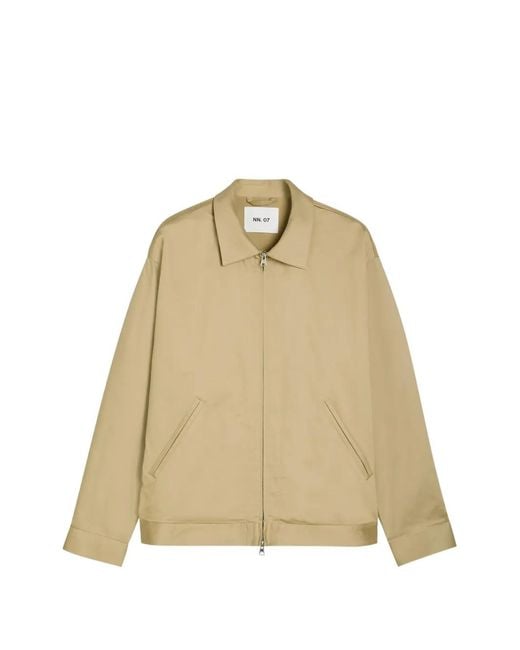 NN07 Natural Zip Shirt Jacket for men