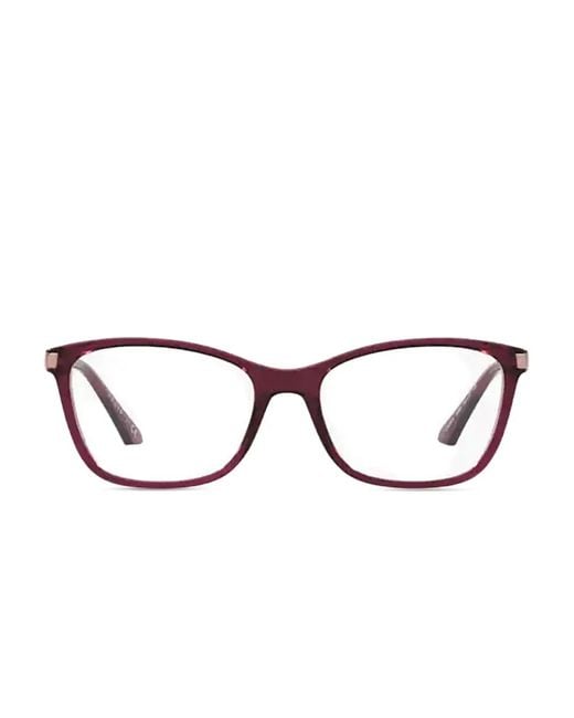 Vogue Eyewear Brown Rectangle Frame Glasses