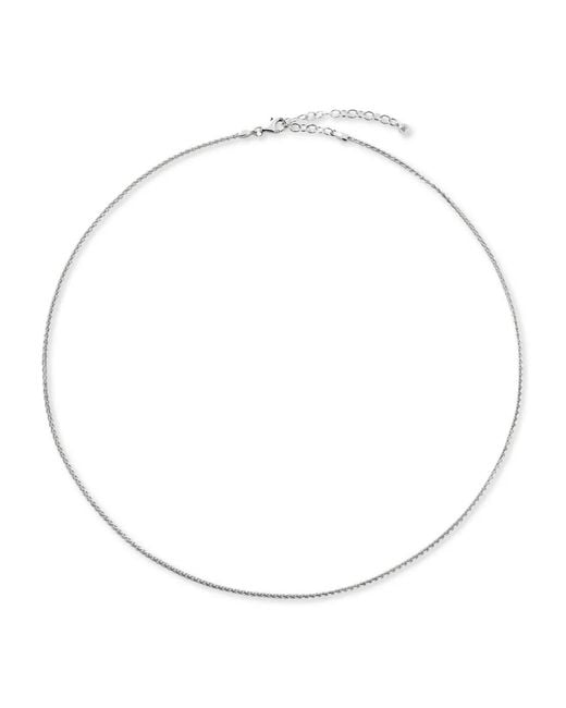 Monica Vinader White Wheat-Chain Necklace