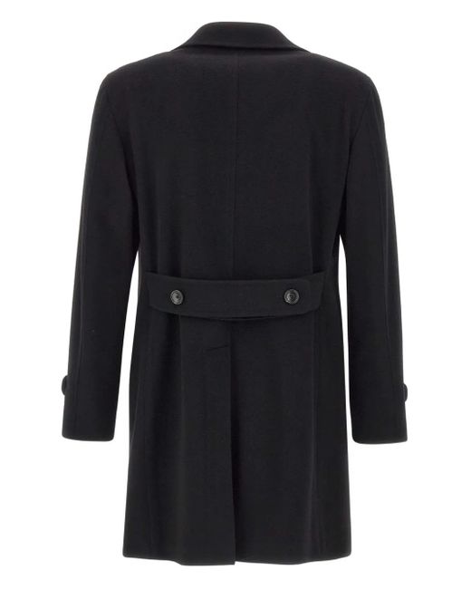 Tagliatore Blue Notched-lapels Coat for men