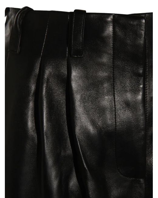 Givenchy Gray Leather Trousers