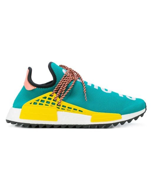 Adidas Blue X Pharrell Williams Human Race Nmd Tr "Sun Glow" Sneakers