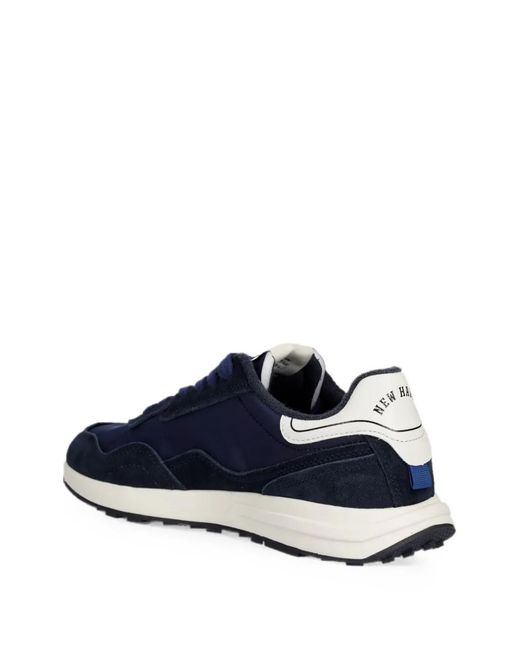 Gant Blue Panelled Lace-Up Sneakers for men