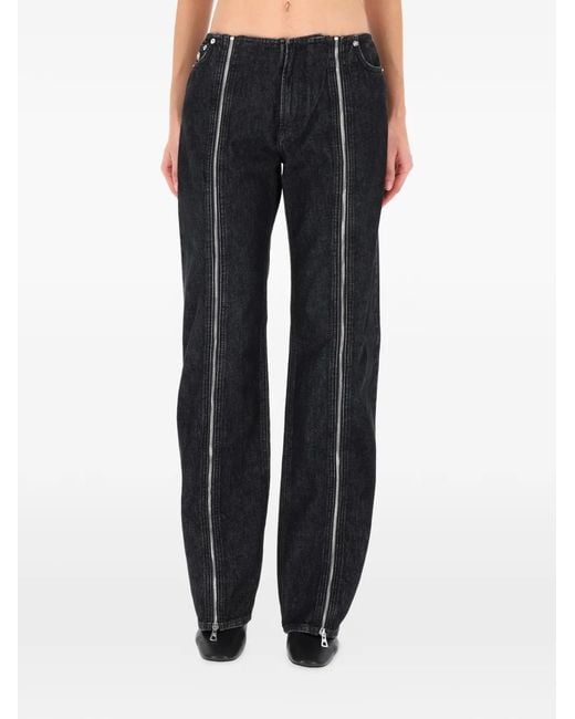 Jean Paul Gaultier Black Zipped Cotton Jeans