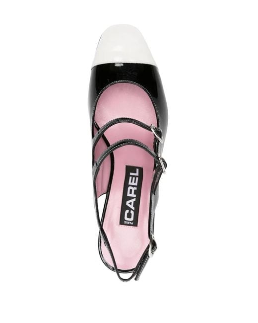 CAREL PARIS Black Pumps Aus Lackleder 60Mm