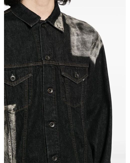メンズ Yohji Yamamoto デニムジャケット Black