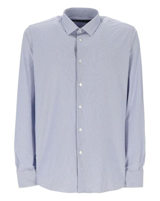 Rrd Blue Pinstripe Shirt for men