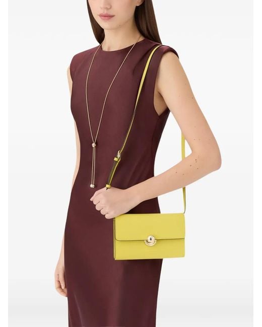 Furla Yellow Large Rectangular-Shape Sfera Cross Body Bag