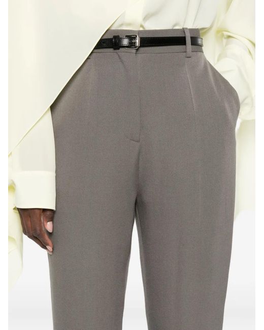 Calvin Klein Gray Lucia Straight-Leg Trousers