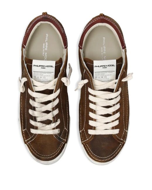 Philippe Model Brown Flat Shoes for men