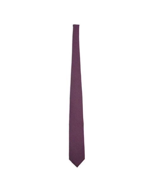 Corneliani Purple Dotted Tie for men