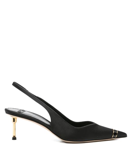 Elisabetta Franchi Black 60Mm Slingback Pointed-Toe Pumps