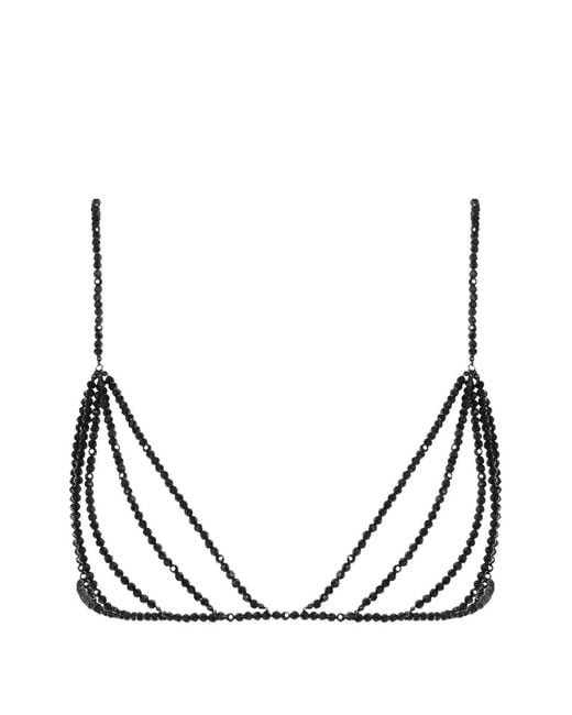 Maison Close Metallic À Ton Cou Triangle Bra