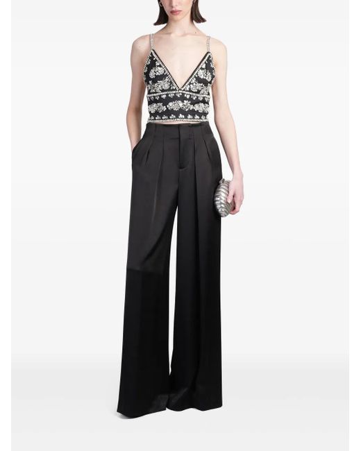 Alice + Olivia Black Carli Top