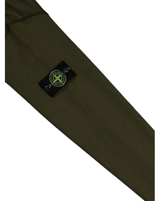 Stone Island Green Cotton Crewneck Sweatshirt for men