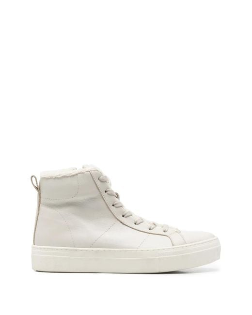 SERGIO MORETTI FIRENZE White Lace-Up Sneakers