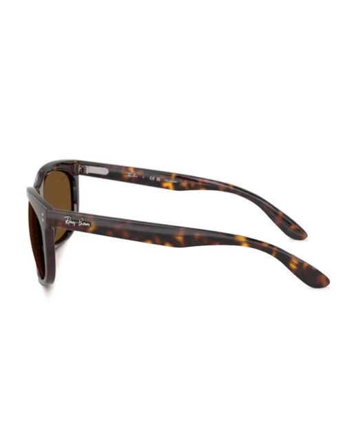 Ray-Ban Brown Rectangle-Frame Sunglasses