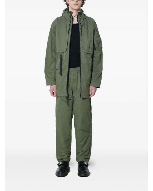 Alpha Industries Green Drawstring Tapered Trousers for men