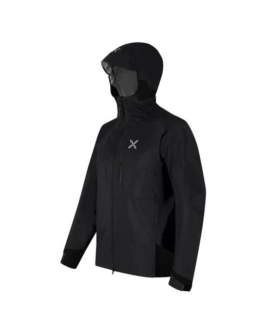 Montura Black Logo-Print Hooded Jacket for men