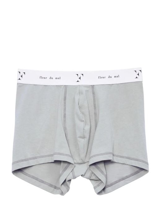 Fleur du Mal Gray Boxer Briefs for men