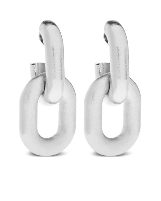 Orecchini Con Catena di DSquared² in White