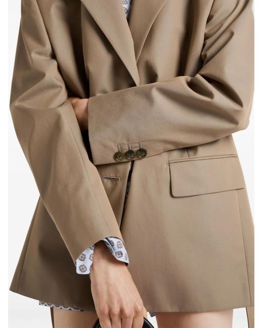 【プラダ・PRADA】Single-breasted twill jacket 0400021748384_BLACK_A1?wid=600