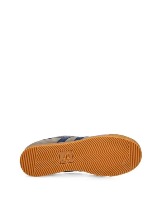 Gola Blue Harrien Logo-Print Suede Sneakers for men