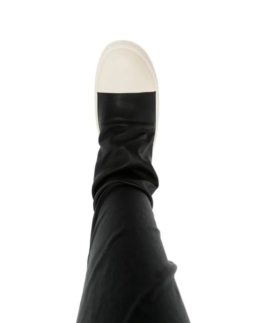 Zapatillas altas estilo calcetín Rick Owens de color Black